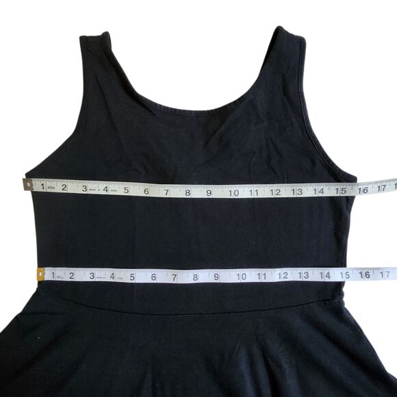 Dots Black Zipper Peplum Tank Top Sz M - Picture 10 of 12